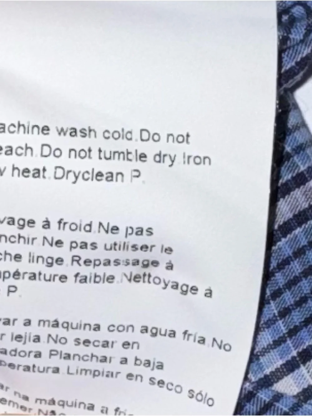 BOSS Blue Checked Long-Sleeve Dress Shirt